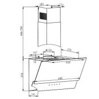 Витяжка кухонна Hansa OKP6547SH Diawest