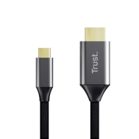 Кабель мультимедійний USB-C to HDMI 2.0m black Trust (25630_TRUST) Diawest