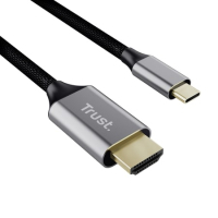Кабель мультимедійний USB-C to HDMI 2.0m black Trust (25630_TRUST) Diawest