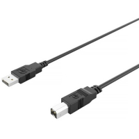 Кабель для принтера USB 2.0 AM/BM 3.0m black HP (DHC-PT100-3M) Diawest