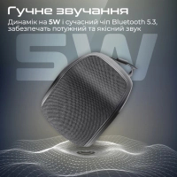 Акустична система Promate Mood 5W Black (mood.black) Diawest