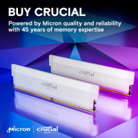 Модуль пам'яті для комп'ютера DDR5 16GB 6400 MHz Pro Overclocking White Micron (CP16G64C38U5W) Diawest
