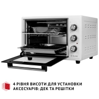 Електропіч Perfelli MIRAGE 37 WHITE Diawest
