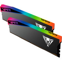 Модуль пам'яті для комп'ютера DDR5 32GB (2x16GB) 6400 MHz Viper Elite 5 Ultra RGB Patriot (VEUR532G6432K) Diawest