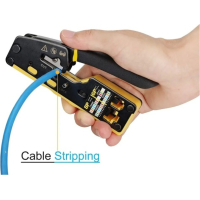 Інструмент Eserver RJ-45 (8P8C), RJ-12/11 (6P6C/6P4C), для прохідних конекторів (WT-4227B) Diawest