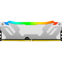 Модуль пам'яті для комп'ютера DDR5 48GB (2x24GB) 8000 MHz Renegade RGB White/Silver Kingston Fury (ex.HyperX) (KF580C38RWAK2-48) Diawest