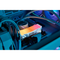 Модуль пам'яті для комп'ютера DDR5 48GB (2x24GB) 8000 MHz Renegade RGB White/Silver Kingston Fury (ex.HyperX) (KF580C38RWAK2-48) Diawest