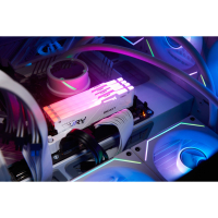 Модуль пам'яті для комп'ютера DDR5 32GB (2x16GB) 6000 MHz Beast RGB EXPO White Kingston Fury (ex.HyperX) (KF560C36BWE2AK2-32) Diawest