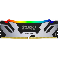 Модуль пам'яті для комп'ютера DDR5 48GB (2x24GB) 8000 MHz Renegade RGB Black/Silver Kingston Fury (ex.HyperX) (KF580C38RSAK2-48) Diawest