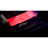 Модуль пам'яті для комп'ютера DDR5 48GB (2x24GB) 8000 MHz Renegade RGB Black/Silver Kingston Fury (ex.HyperX) (KF580C38RSAK2-48) Diawest