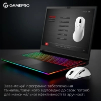 Мишка GamePro Asgard Surt Wireless/Bluetooth/USB White (GM017W) Diawest