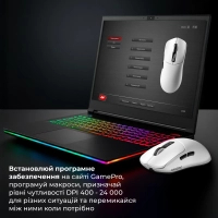Мишка GamePro Genesis Ranker Wireless/Bluetooth/USB White (GM012W) Diawest