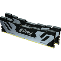Модуль пам'яті для комп'ютера DDR5 48GB (2x24GB) 8800 MHz Renegade Black/Silver Kingston Fury (ex.HyperX) (KF588CU42RSK2-48) Diawest