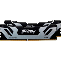 Модуль пам'яті для комп'ютера DDR5 48GB (2x24GB) 8800 MHz Renegade Black/Silver Kingston Fury (ex.HyperX) (KF588CU42RSK2-48) Diawest