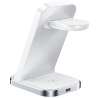 Зарядний пристрій Acefast E15 Wireless QI 3in1 15W Black (6974316281986) Diawest