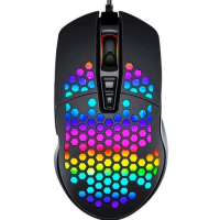 Мишка XO M4 4000 DPI RGB USB Black (XO-M4-BK) Diawest