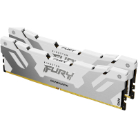 Модуль пам'яті для комп'ютера DDR5 48GB (2x24GB) 8000 MHz Renegade White/Silver Kingston Fury (ex.HyperX) (KF580C38RWK2-48) Diawest