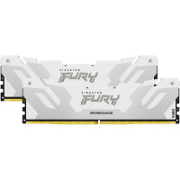 Модуль пам'яті для комп'ютера DDR5 48GB (2x24GB) 8000 MHz Renegade White/Silver Kingston Fury (ex.HyperX) (KF580C38RWK2-48) Diawest