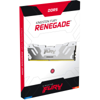 Модуль пам'яті для комп'ютера DDR5 48GB (2x24GB) 8000 MHz Renegade White/Silver Kingston Fury (ex.HyperX) (KF580C38RWK2-48) Diawest