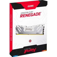 Модуль пам'яті для комп'ютера DDR5 48GB (2x24GB) 8800 MHz Renegade White/Silver Kingston Fury (ex.HyperX) (KF588CU42RWK2-48) Diawest