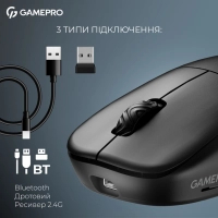 Мишка GamePro Asgard Loki Wireless/USB Black (GM022B) Diawest