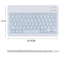 Клавіатура BeCover (245х150 мм) Bluetooth UA Light Blue (713407) Diawest