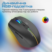 Мишка Promate Kitt Wireless Black (kitt.black) Diawest