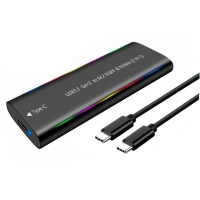 Кишеня зовнішня Dynamode M.2 SSD NVMe/SATA combo USB3.2 GEN2 Type-C aluminium black (DM-CAD-SSD10) Diawest