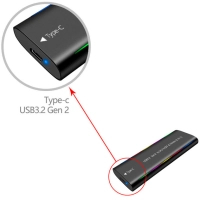 Кишеня зовнішня Dynamode M.2 SSD NVMe/SATA combo USB3.2 GEN2 Type-C aluminium black (DM-CAD-SSD10) Diawest