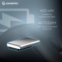 Мишка GamePro Asgard Surt Wireless/Bluetooth/USB Black (GM017B) Diawest
