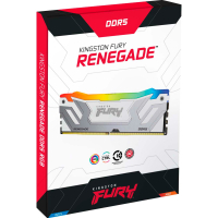 Модуль пам'яті для комп'ютера DDR5 48GB (2x24GB) 8800 MHz Renegade RGB White/Silver Kingston Fury (ex.HyperX) (KF588CU42RWAK2-48) Diawest