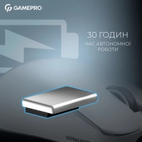 Мишка GamePro Asgard Odin 8K Wireless/USB White (GM035W) Diawest