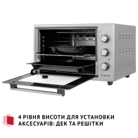 Електропіч Perfelli CLASSIC 37 GREY Diawest