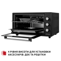 Електропіч Perfelli MIRAGE 48 BLACK Diawest