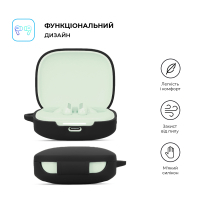 Чохол для навушників Armorstandart Hang Case для Xiaomi Redmi Buds 6 Black (ARM83390) Diawest