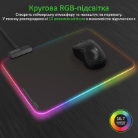 Килимок для мишки Vertux SwiftPad-L Black (swiftpad-l.black) Diawest