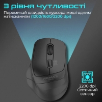 Мишка Promate Samit Wireless Black (samit.black) Diawest
