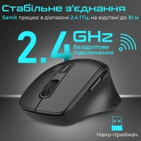 Мишка Promate Samit Wireless Black (samit.black) Diawest