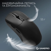 Мишка GamePro Asgard Thor Wireless/Bluetooth/USB Black (GM023B) Diawest