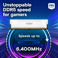 Модуль пам'яті для комп'ютера DDR5 32GB (2x16GB) 6400 MHz Pro Overclocking White Micron (CP2K16G64C38U5W) Diawest