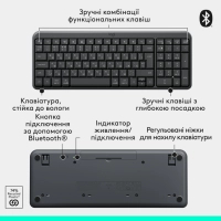 Комплект Logitech MK250 Bluetooth/Wireles UA Graphite (920-013823) Diawest
