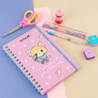 Блокнот Kite на спіралі A5 Aggretsuko , 80 аркушів, клітинка (AR25-190) Diawest