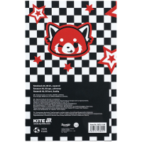 Блокнот Kite А6 Aggretsuko, тверда обкладинка, 80 аркушів, клітинка (AR25-199) Diawest