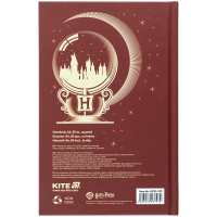 Блокнот Kite А6 Harry Potter, тверда обкладинка, 80 аркушів, клітинка (HP25-199) Diawest