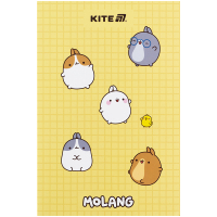 Блокнот Kite А5 Molang термобіндер, 64 аркуші, нелінований (ML25-193) Diawest