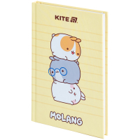 Блокнот Kite А6 Molang, тверда обкладинка, 80 аркушів, клітинка (ML25-199) Diawest