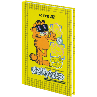 Блокнот Kite А6 Garfield, тверда обкладинка, 80 аркушів, клітинка (GF25-199) Diawest