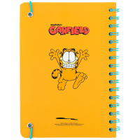 Блокнот Kite на спіралі A5 Garfield , 80 аркушів, клітинка (GF25-190) Diawest