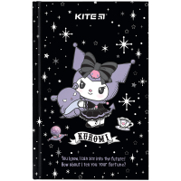 Блокнот Kite А6 Kuromi, тверда обкладинка, 80 аркушів, клітинка (HK24-199-1) Diawest