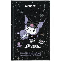 Блокнот Kite А6 Kuromi, тверда обкладинка, 80 аркушів, клітинка (HK24-199-1) Diawest
